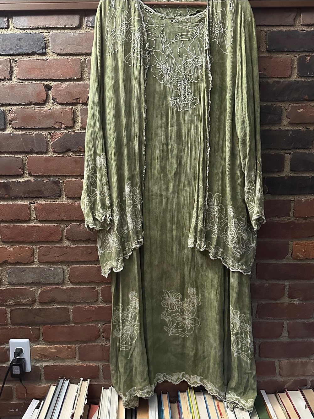 Vtg Liz & me boho two piece dress set plus size 3X